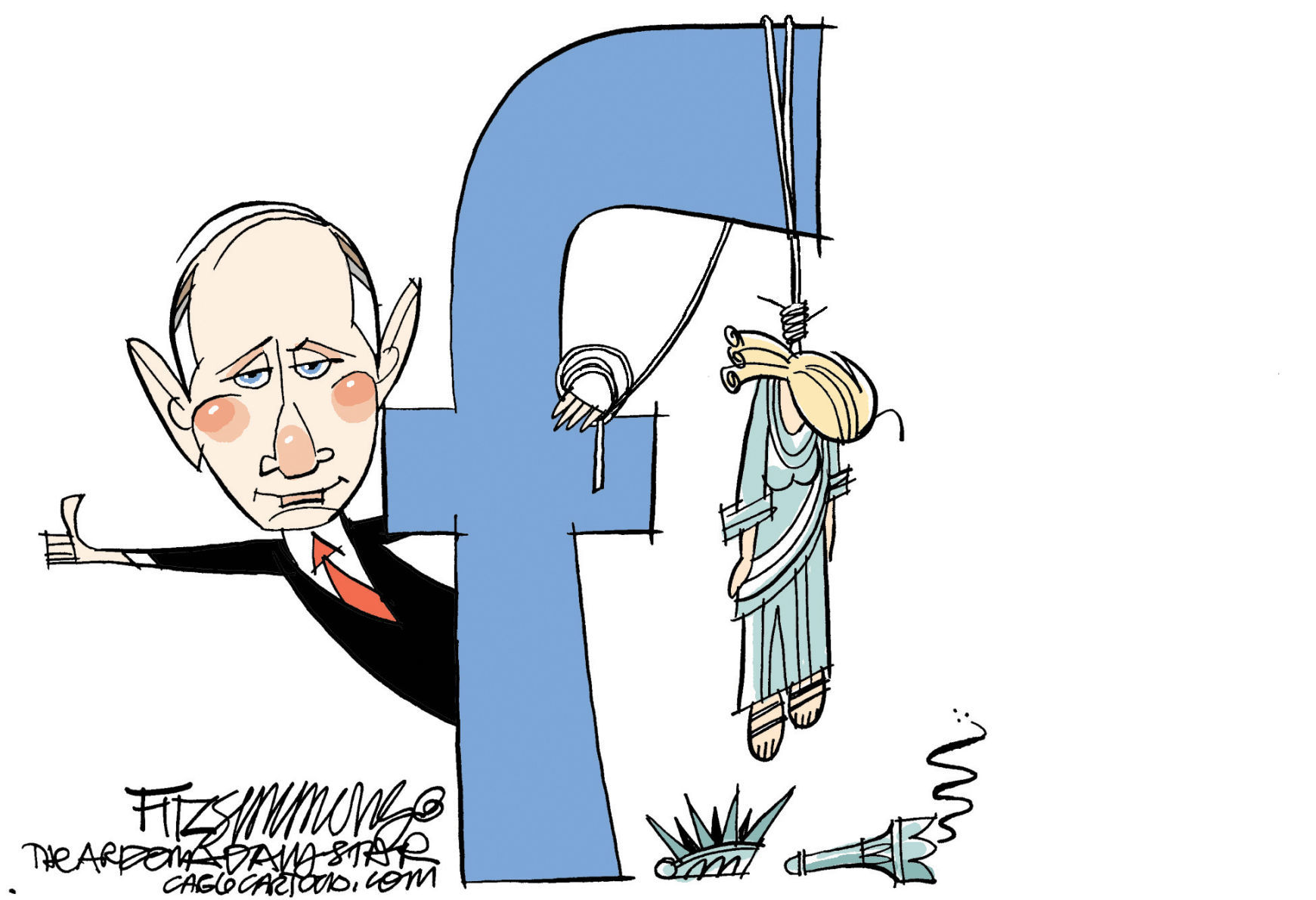 Daily Fitz Cartoon: Facebook